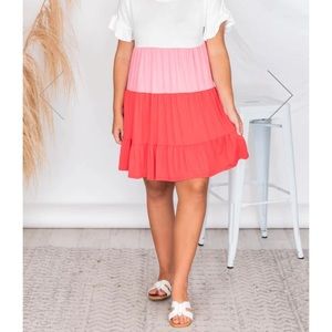 Pink Lily Pink Color-block Dress Size XL NWOT